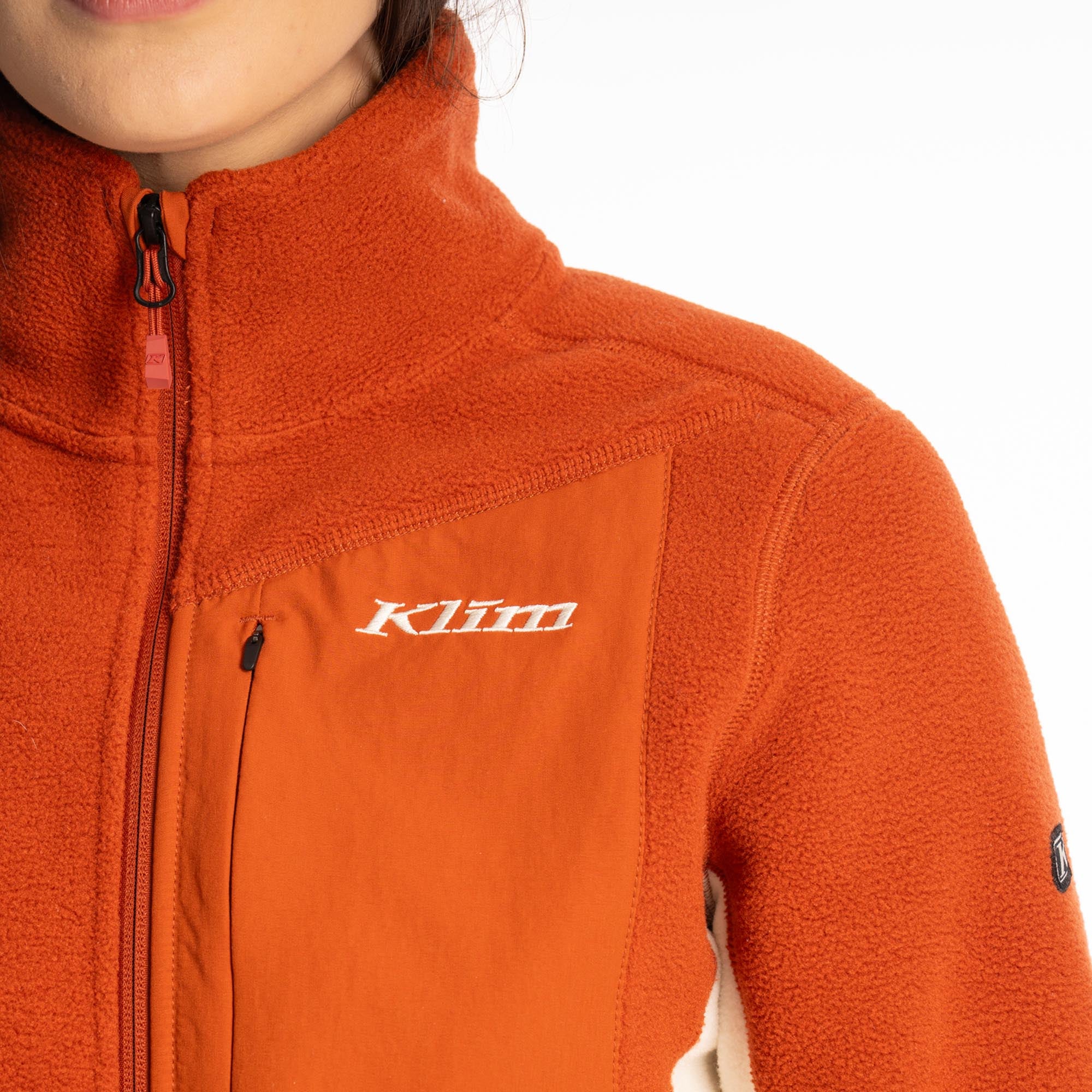 Klim Darby Canyon Damen Fleece Jacke beige/orange M Abbildung 4