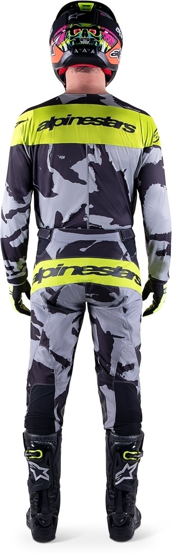 Alpinestars Racer Tactical 2023 Motocross-trøye grå/gul XL Figur 4