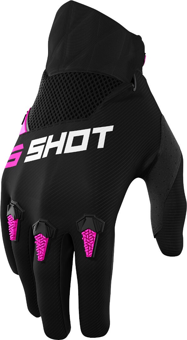 Shot Devo Motocross handsker til børn sort/pink 10/11 Figur 1