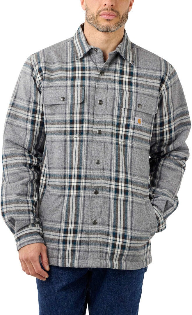 Carhartt Flannel Sherpa Lined Hemd grau XL Abbildung 2