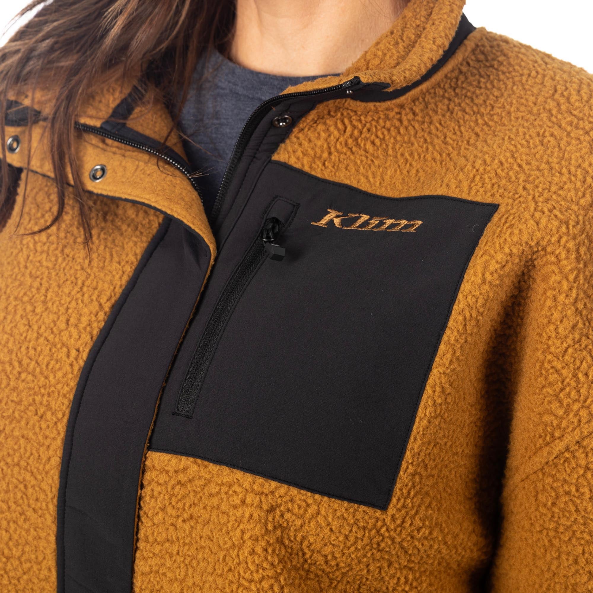 Side view of Klim Sira High Pile Ladies Fleece Jacket