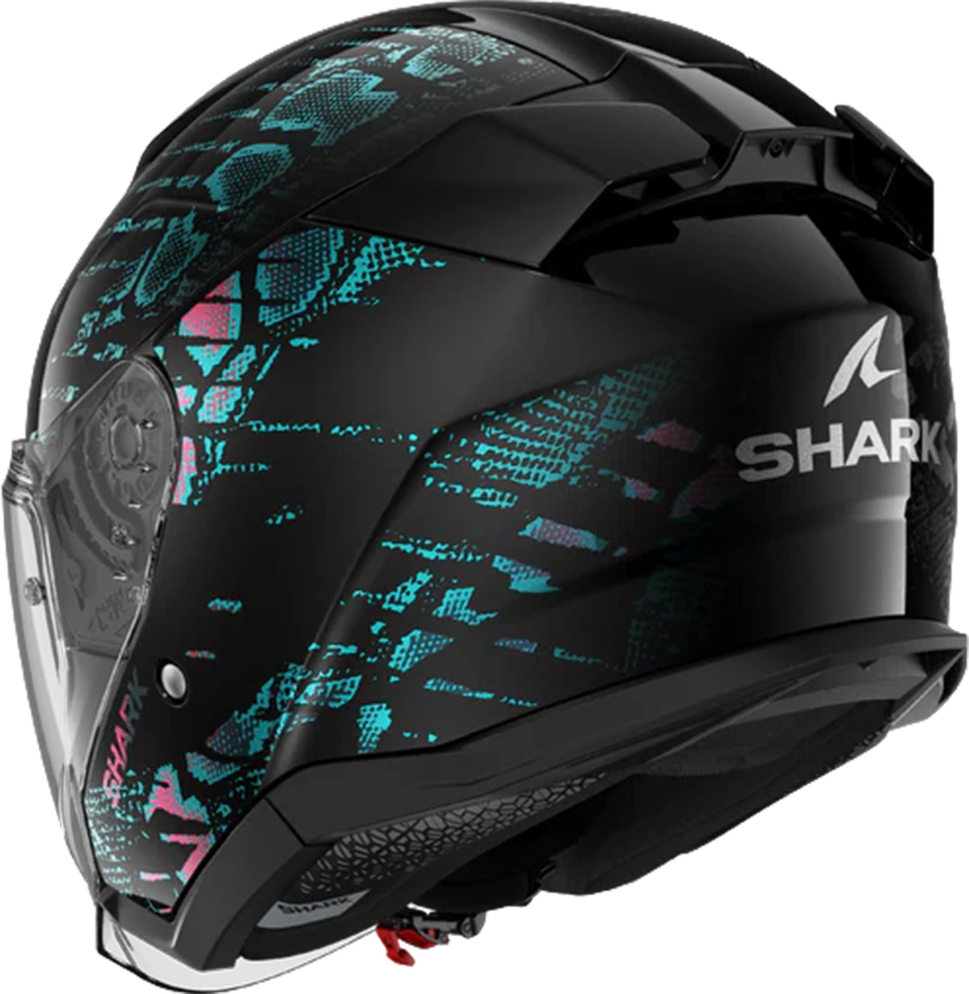 Shark Skwal Jet Reptaia Каска черно/тюркоазено XL (61/62) Фигура 2