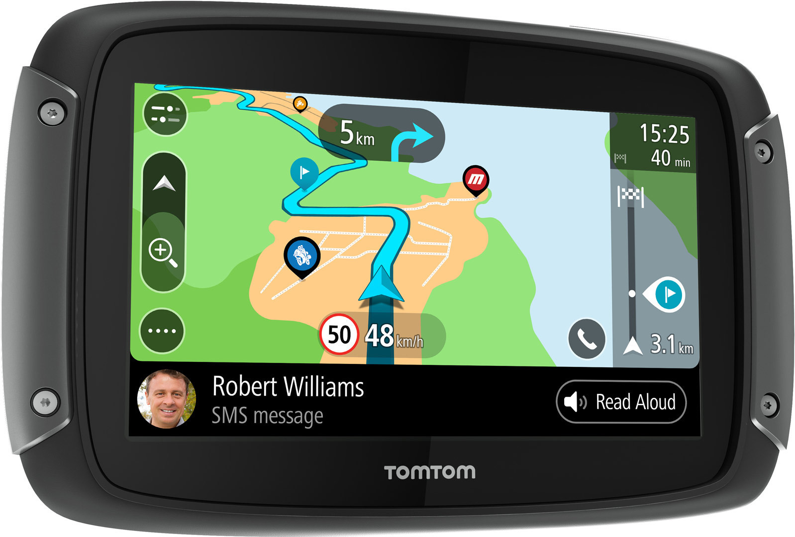 TomTom Rider 550 World Premium Sistemul de Ghidare a Rutei Figura 3