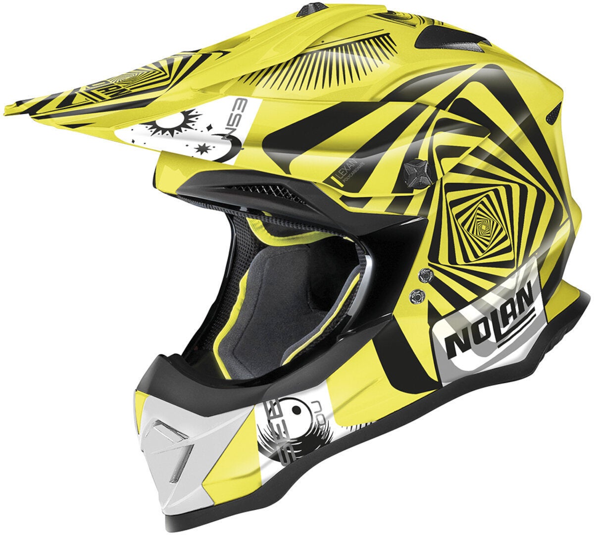 Nolan N53 Riddler Casco Motocross Giallo neon L (60) Figura 1