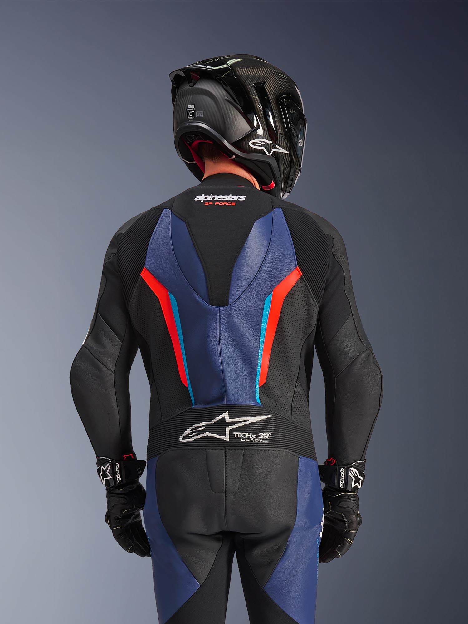 Alpinestars GP Force V2 1-Teiler Motorrad Lederkombi schwarz/blau/rot 60 Abbildung 11