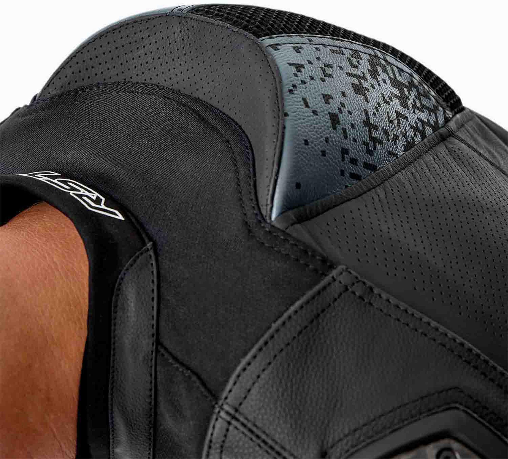 RST Pro Series Supersport-K D3O perforierte Motorrad Lederjacke schwarz/grau 56 Abbildung 9