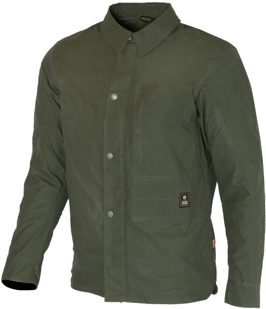 Merlin Broughton Organic D3O Camicia da moto Verde XL Figura 1