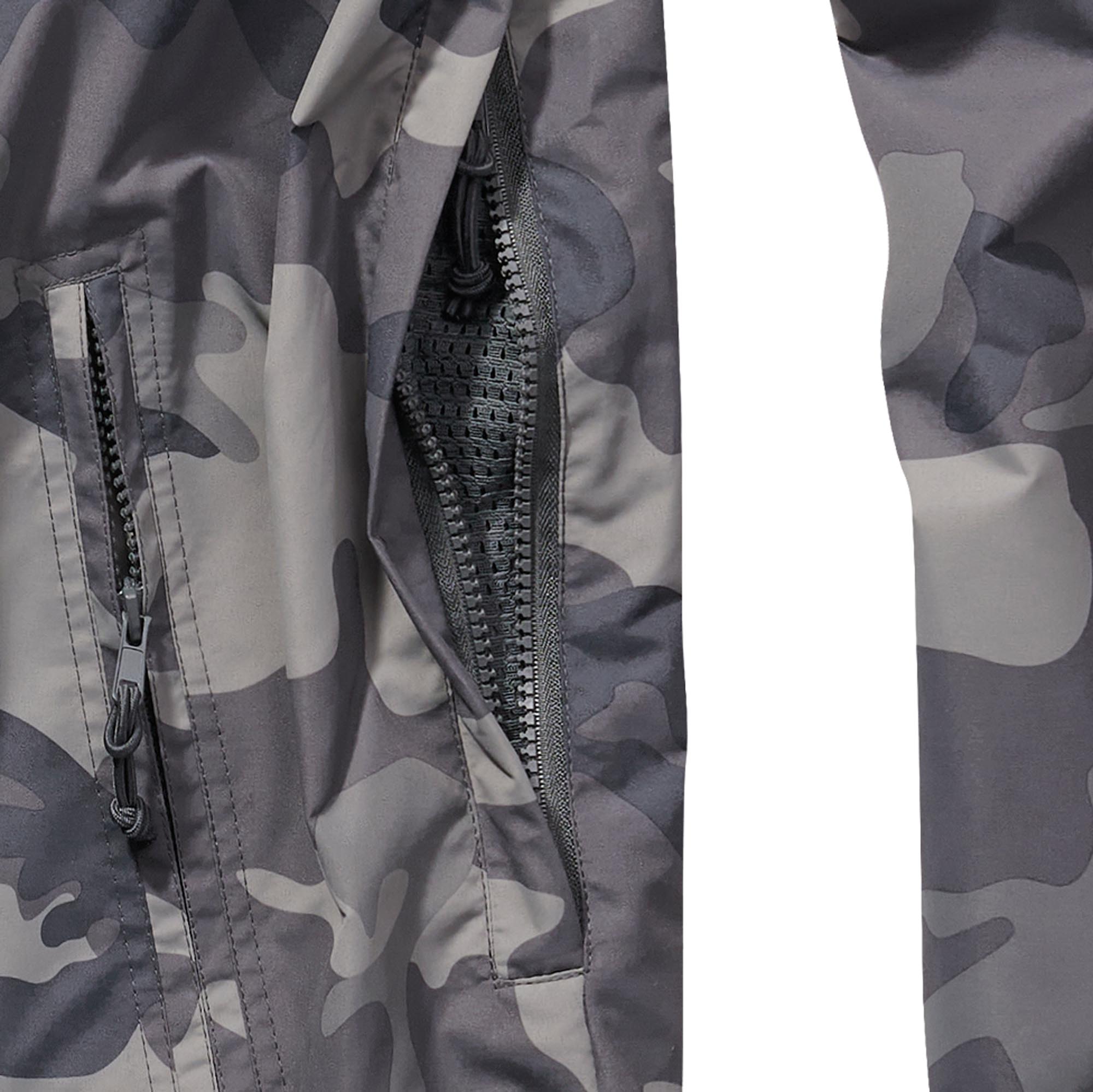 Brandit Summer Windbreaker Capuche Gris/Camoflage 5XL Figure 2