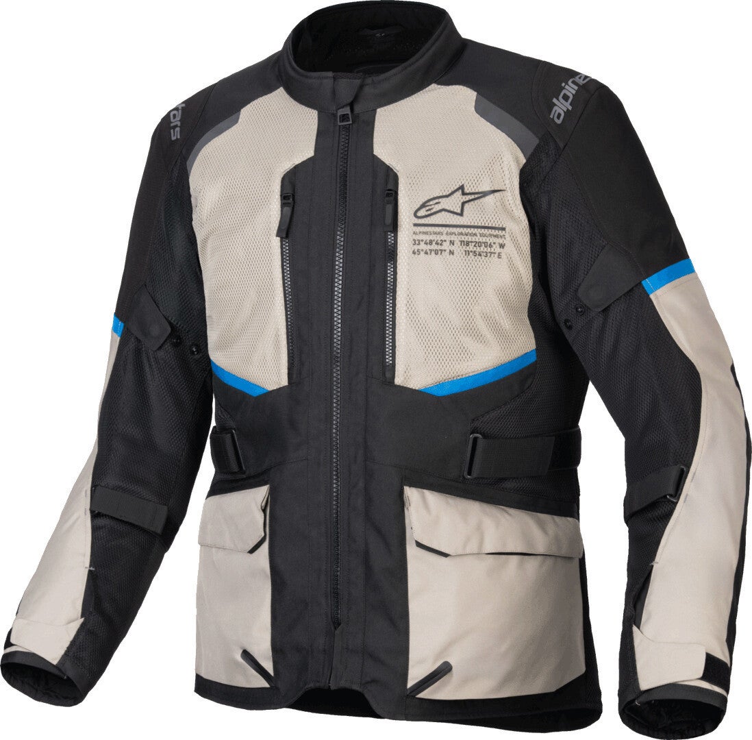 Alpinestars Andes Air Drystar waterproof Motorcycle Textile Jacket black/blue/white 3XL Figure 4