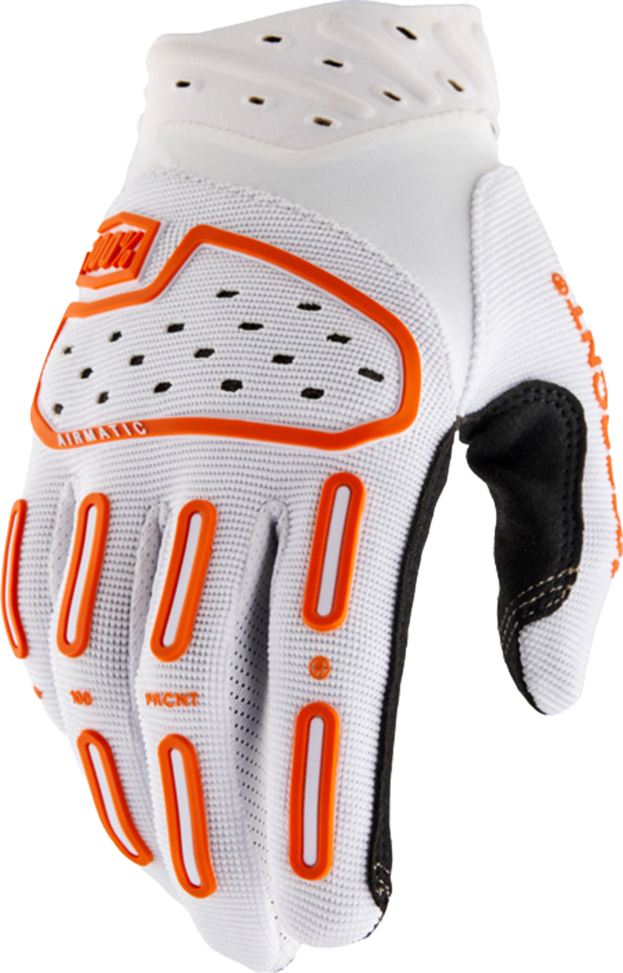 100% Airmatic 2 Motocross Gloves white/orange S Figure 1