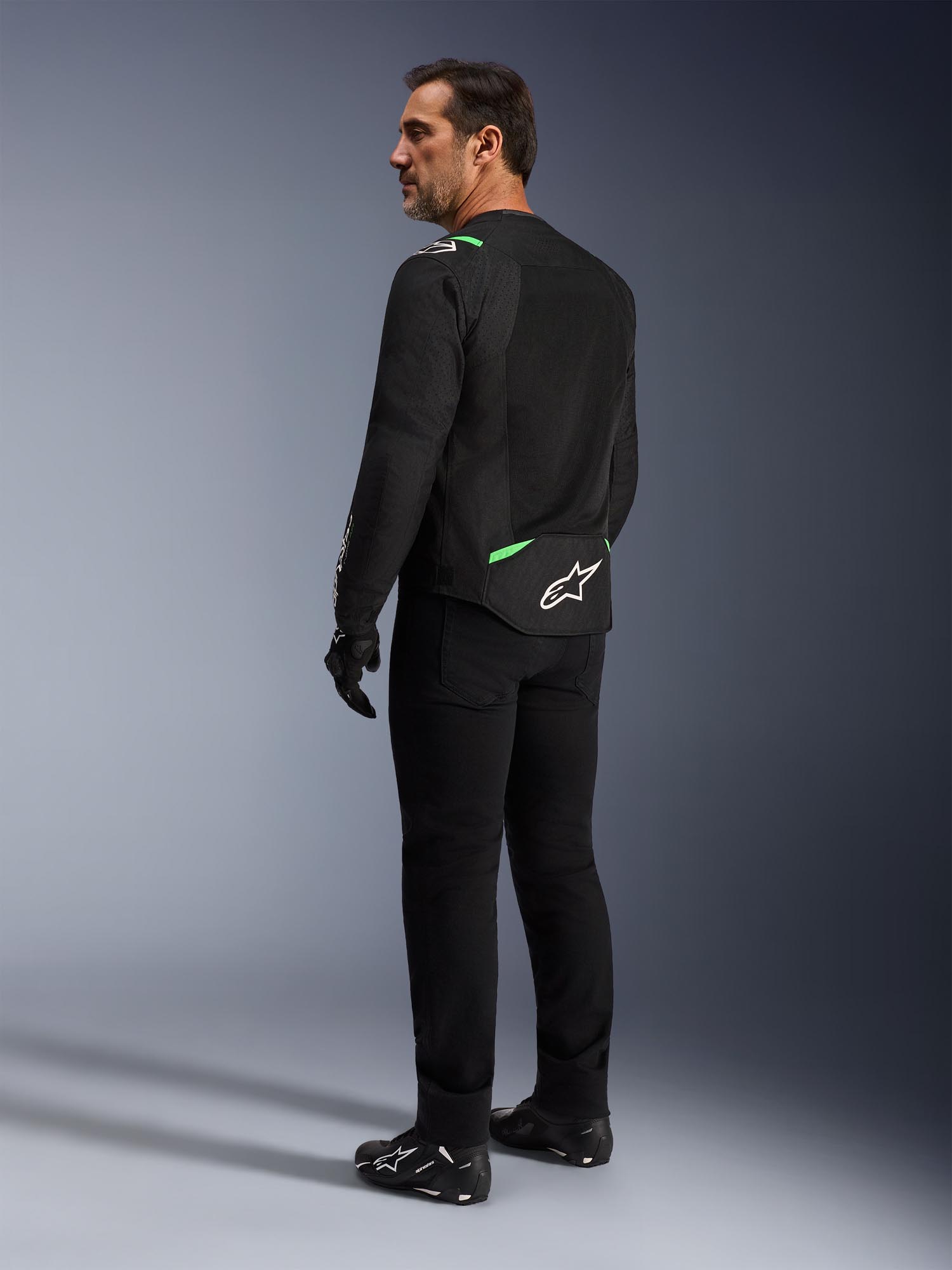 Alpinestars T-Sps Air V2 Blouson textile de moto noir/néon-vert M Figure 5