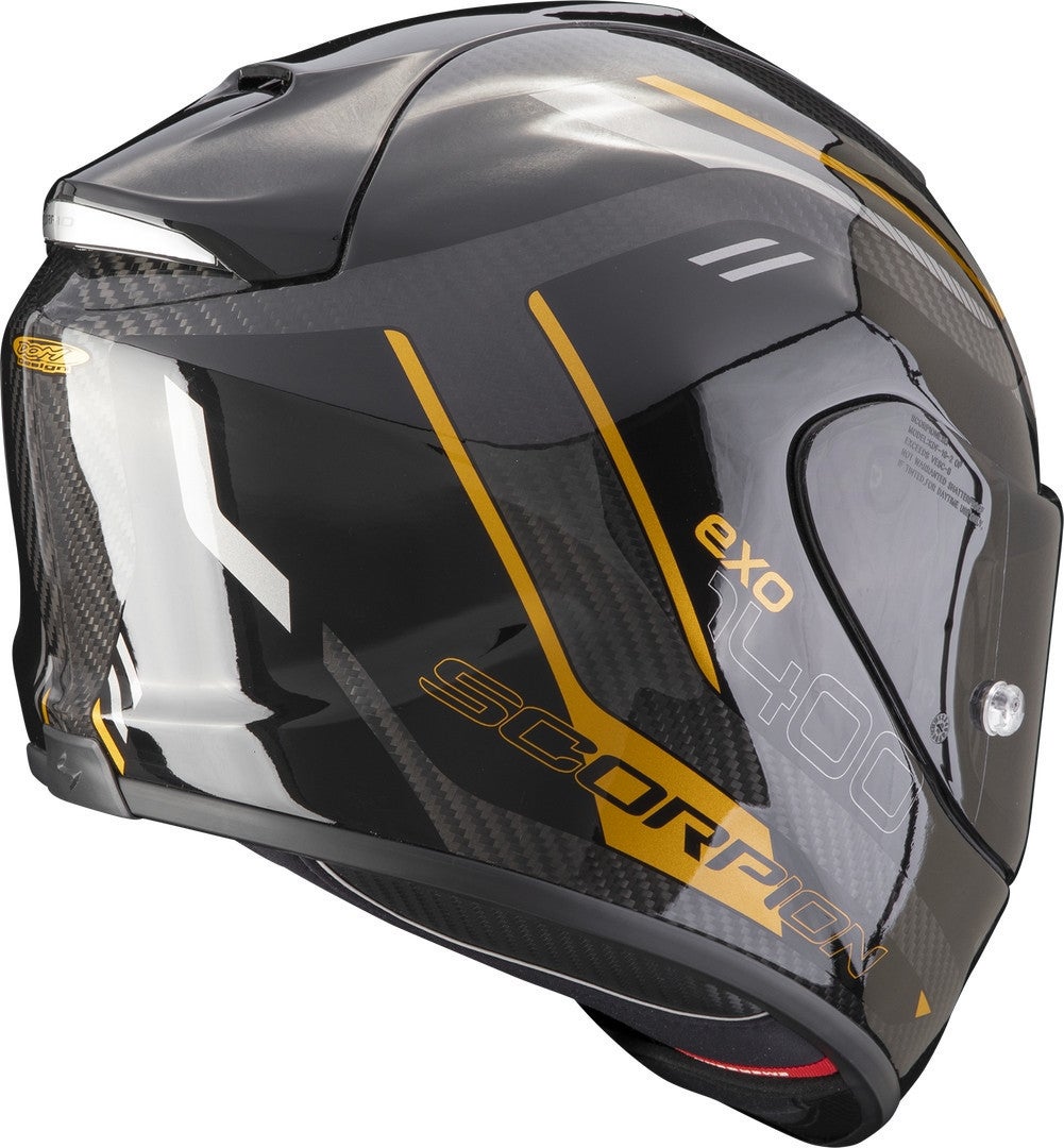 Scorpion EXO-1400 Evo Air Kydra Carbon hjelm Sort/guld S (55/56) Figur 2
