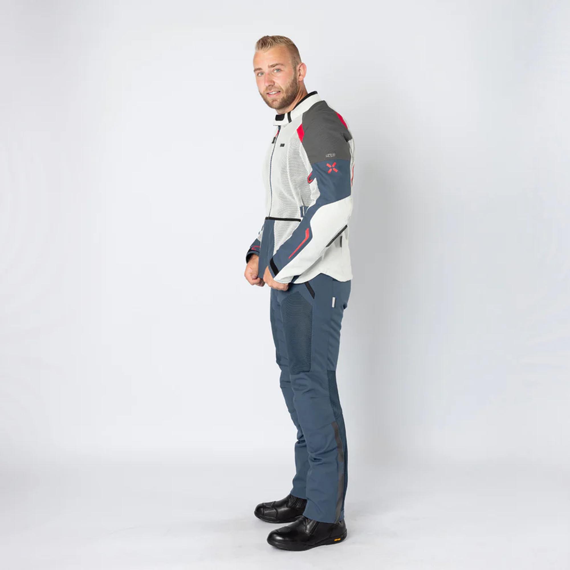 IXS Tourster-Big Air 1.0 Mesh Motorcycle Textile Jacket grey/blue/red/sand XXL Figure 8