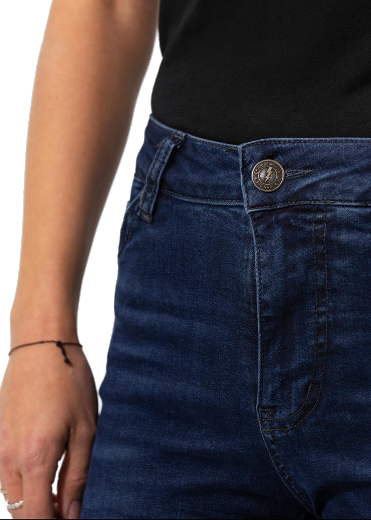 John Doe Betty High XTM Damer Jeans blå 27 L32 Figur 7