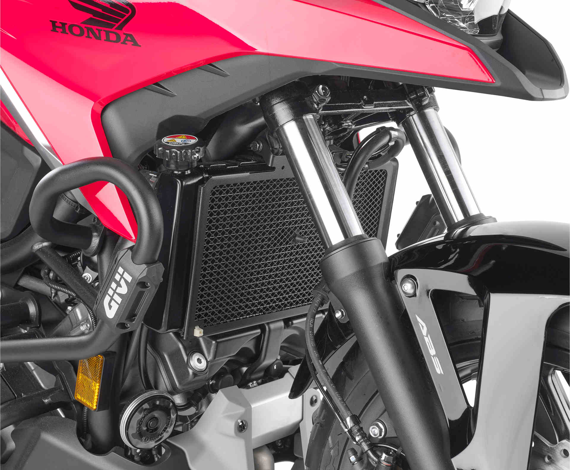 GIVI Schutz für Wasser- und Ölradiatoren aus Edelstahl, schwarz für Honda NC750S (16-20) / NC750X (16-21) Figur 1