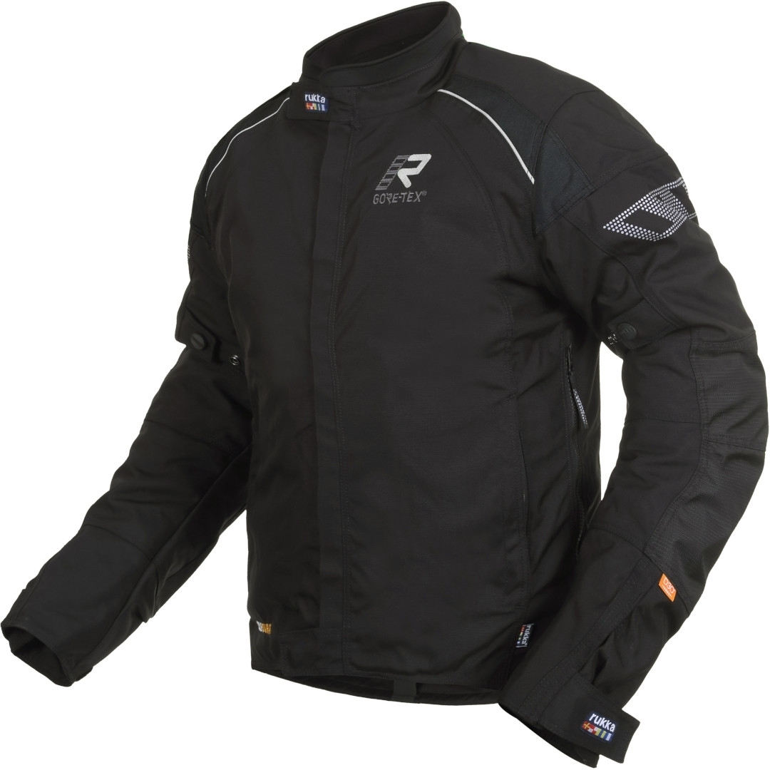 Rukka Herm Gore-Tex Motorfiets textiel jas Zwart/zilver 48 Figuur 1