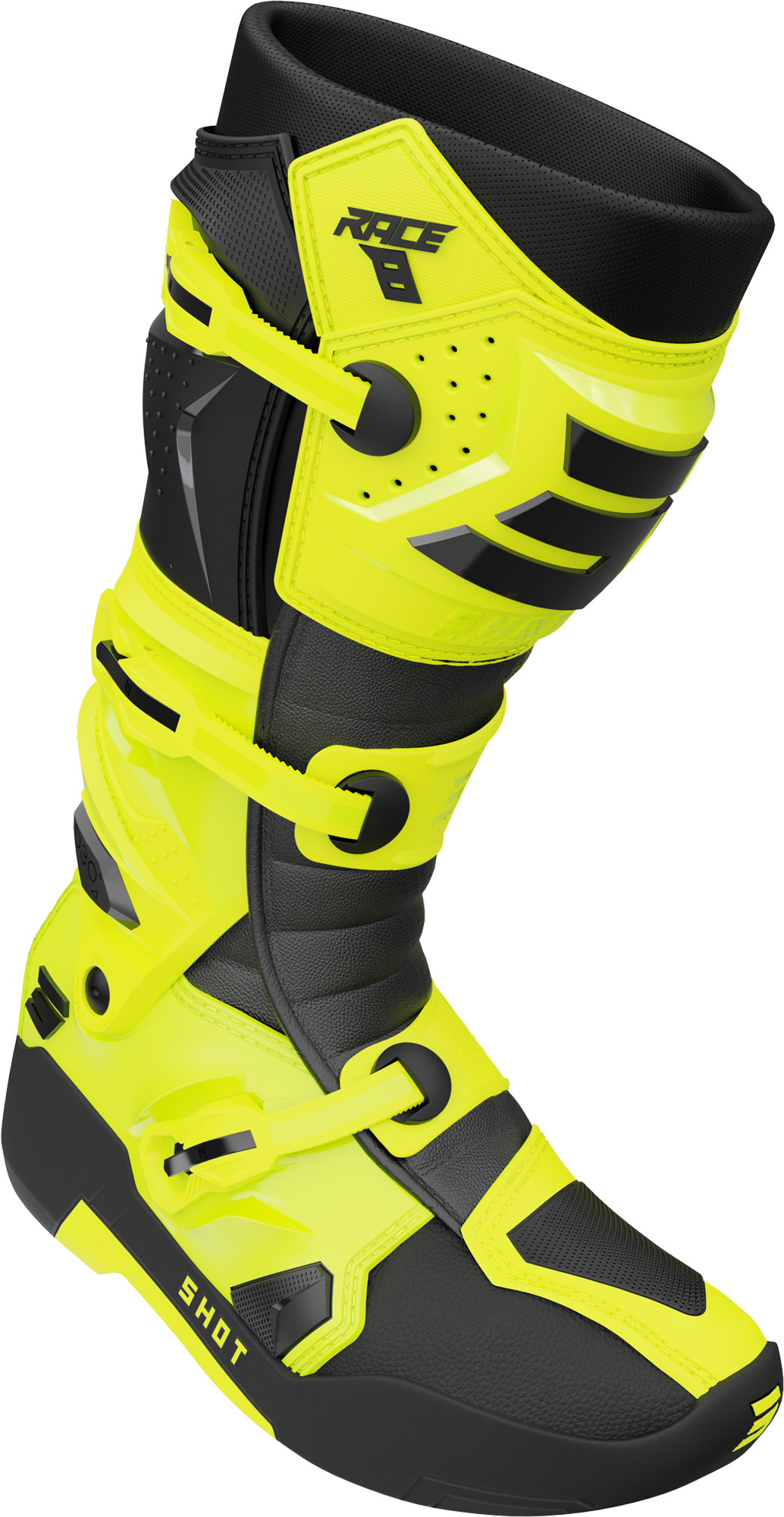 Shot Race 8 Bottes de motocross jaune 47 Figure 2