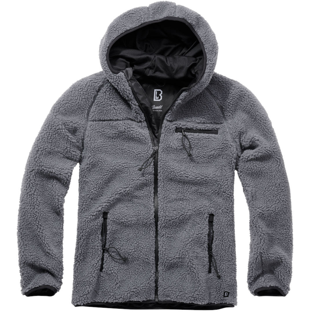Brandit Teddyfleece Worker Giacca Antracite L Figura 1