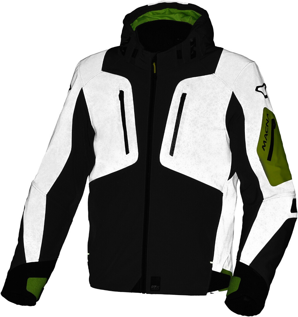 Macna Angle waterproof Motorcycle Textile Jacket grey/yellow L Figure 3