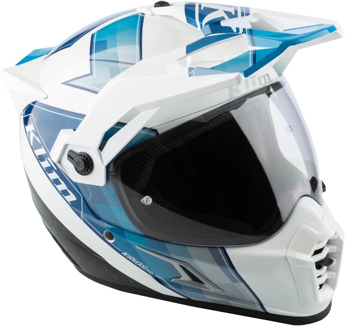 Klim Krios Pro Spectrum Carbon ECE/DOT Enduro Helm weiß/blau L (59/60) Abbildung 3