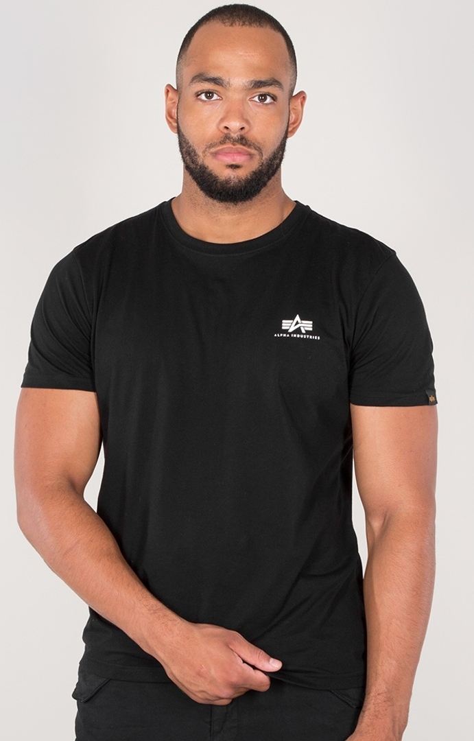 Alpha Industries Basic T Small Logo T-Shirt black L Figure 1