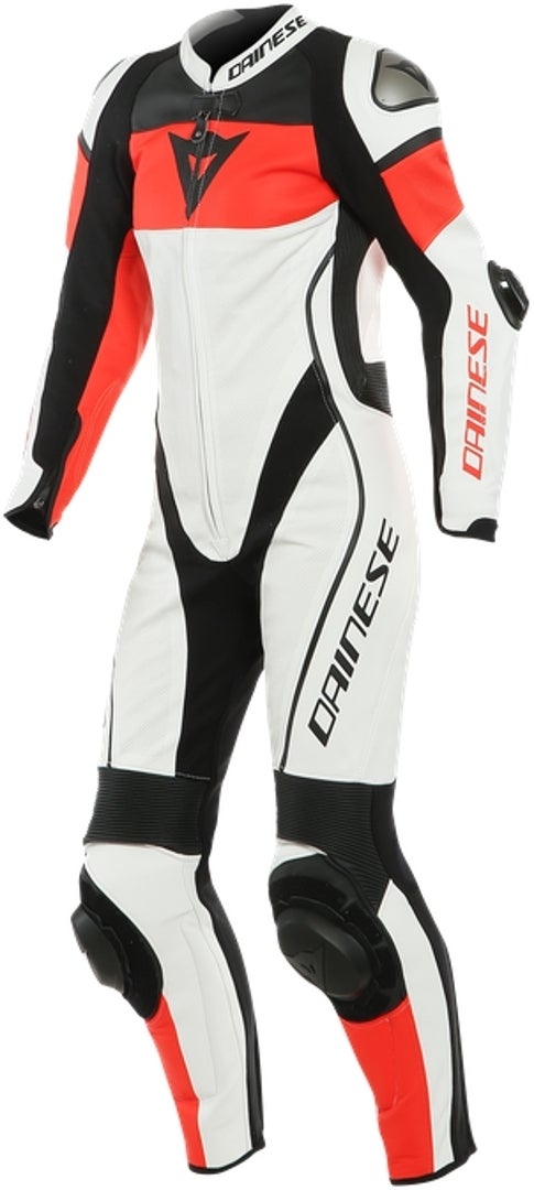 Dainese Imatra One Piece Perforated Ladies Motorcycle Leather Suit black/red/white 52 Figure 1