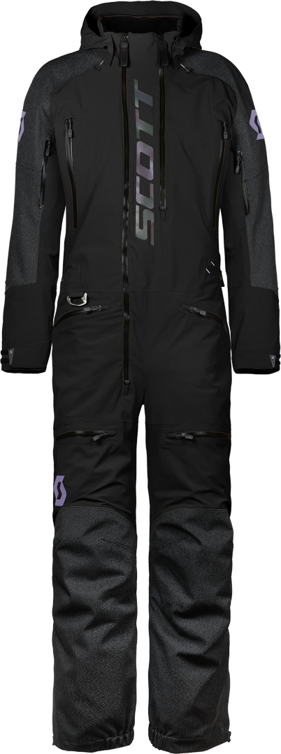 Scott DS Flex Dryo Dames eendelig sneeuwscooterpak Zwart S Figuur 1