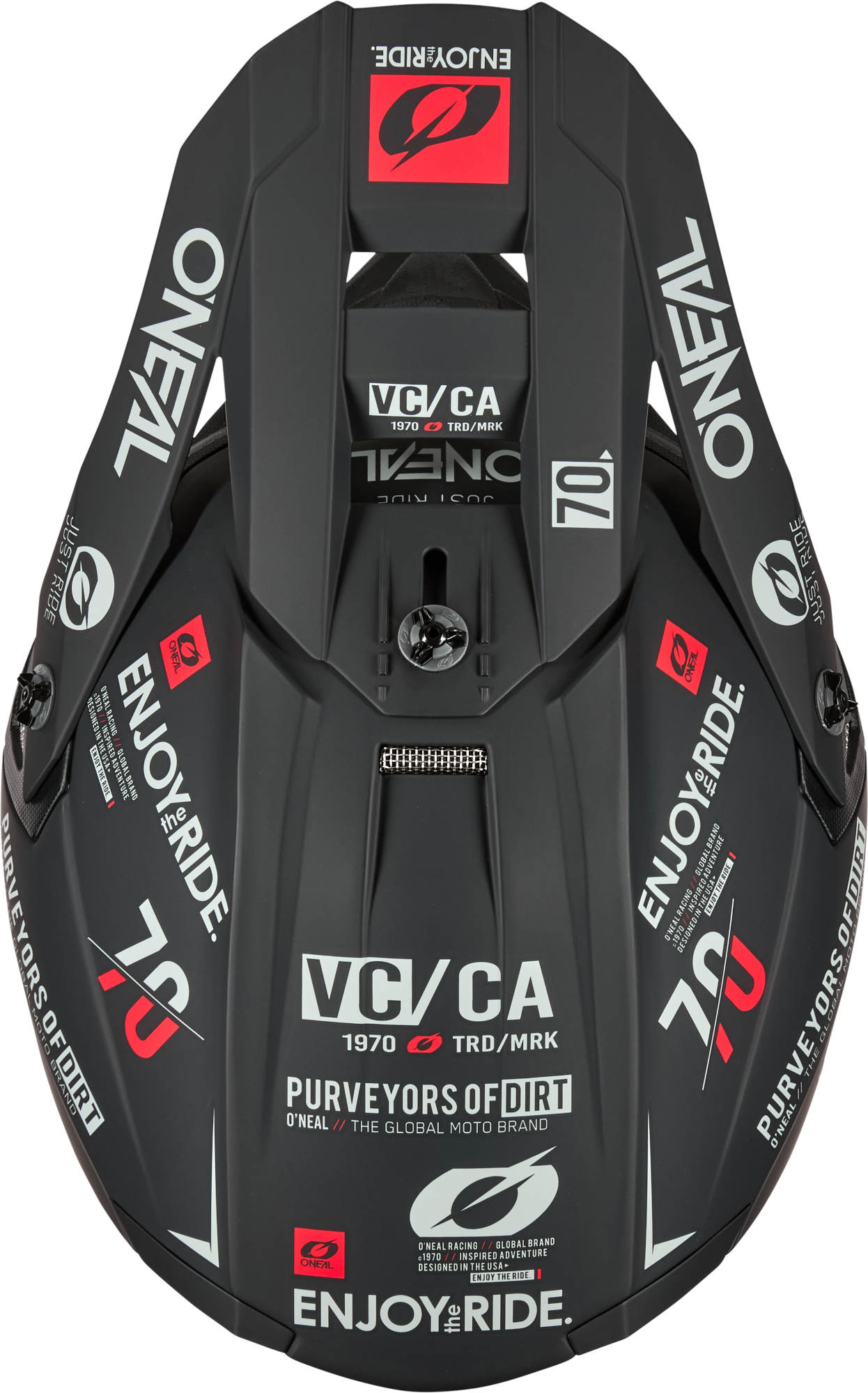 Side view of Oneal 5SRS Polyacrylite BRAND Motocross Helmet
