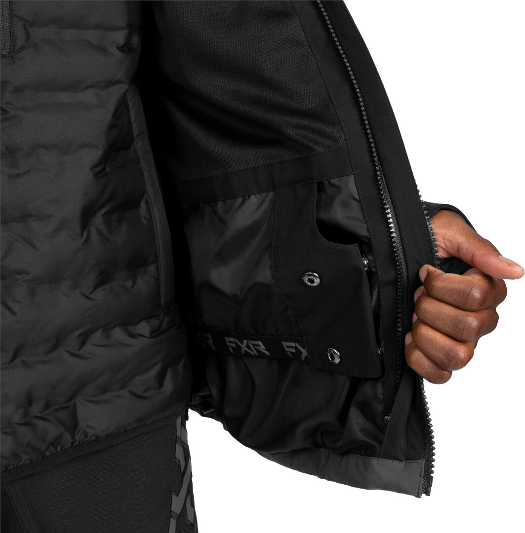 FXR Helium Pro 3-in-1 2025 Snowmobile Jacket black/bronze S Figure 3