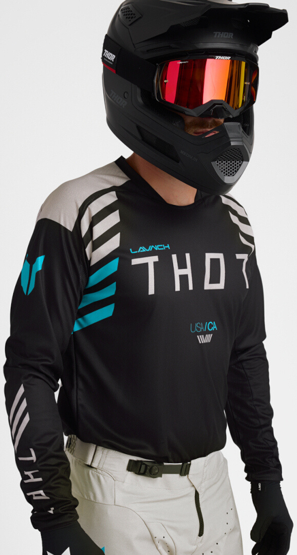 Thor Launchmode Zone Motocross trøje Sort/beige XXL Figur 9