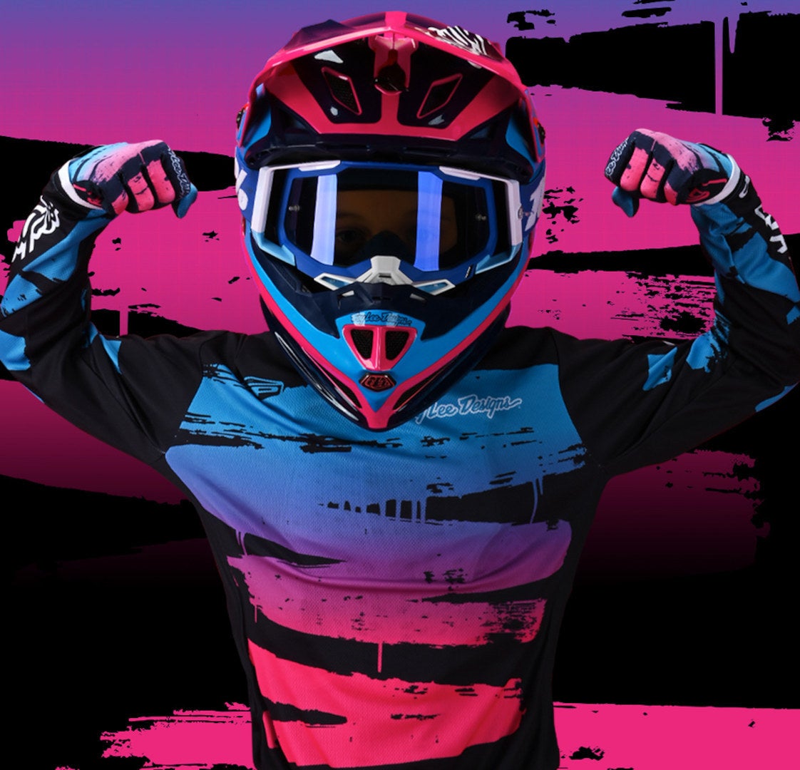 Troy Lee Designs SE4 One & Done Corsa Casco da motocross giovanile Y/M (50/51) Figura 5