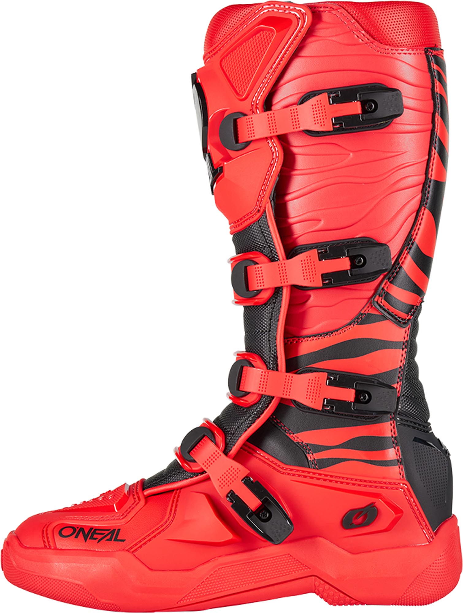 Oneal 3SRS Zebra Motocross Boots red 43 Figure 1