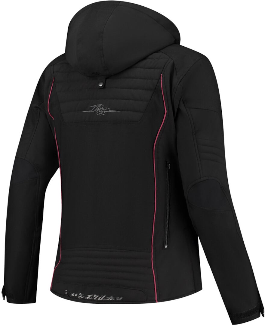 Rusty Stitches Naomi Chaqueta textil impermeable para mujer negro/rosa 40 Figura 2