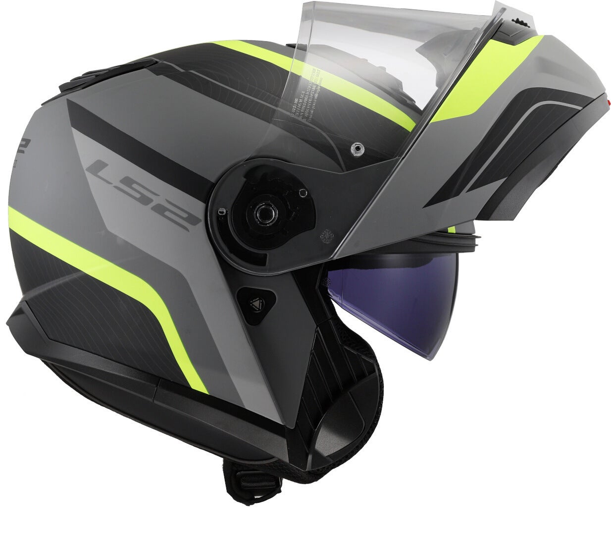 LS2 FF908 Strobe II Monza Helmet black matt/grey/neon-yellow M (57/58) Figure 12