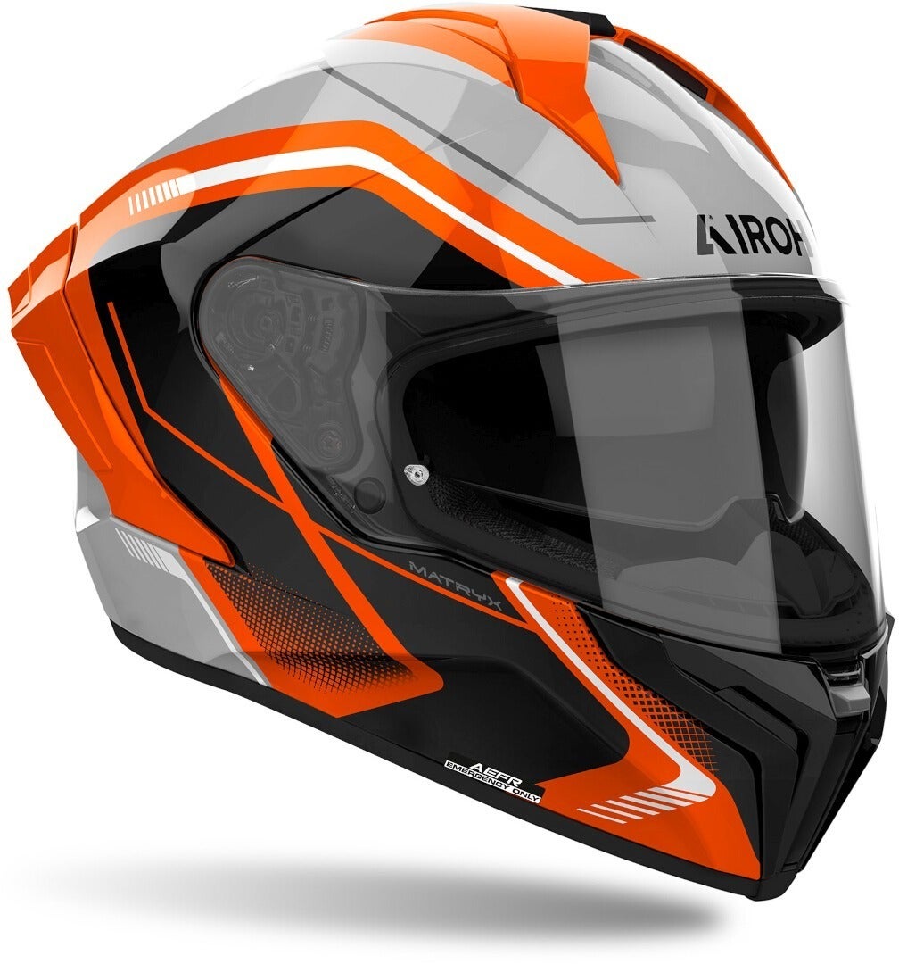 Airoh Matryx Wide Helm schwarz/grau/orange L (59/60) Abbildung 3