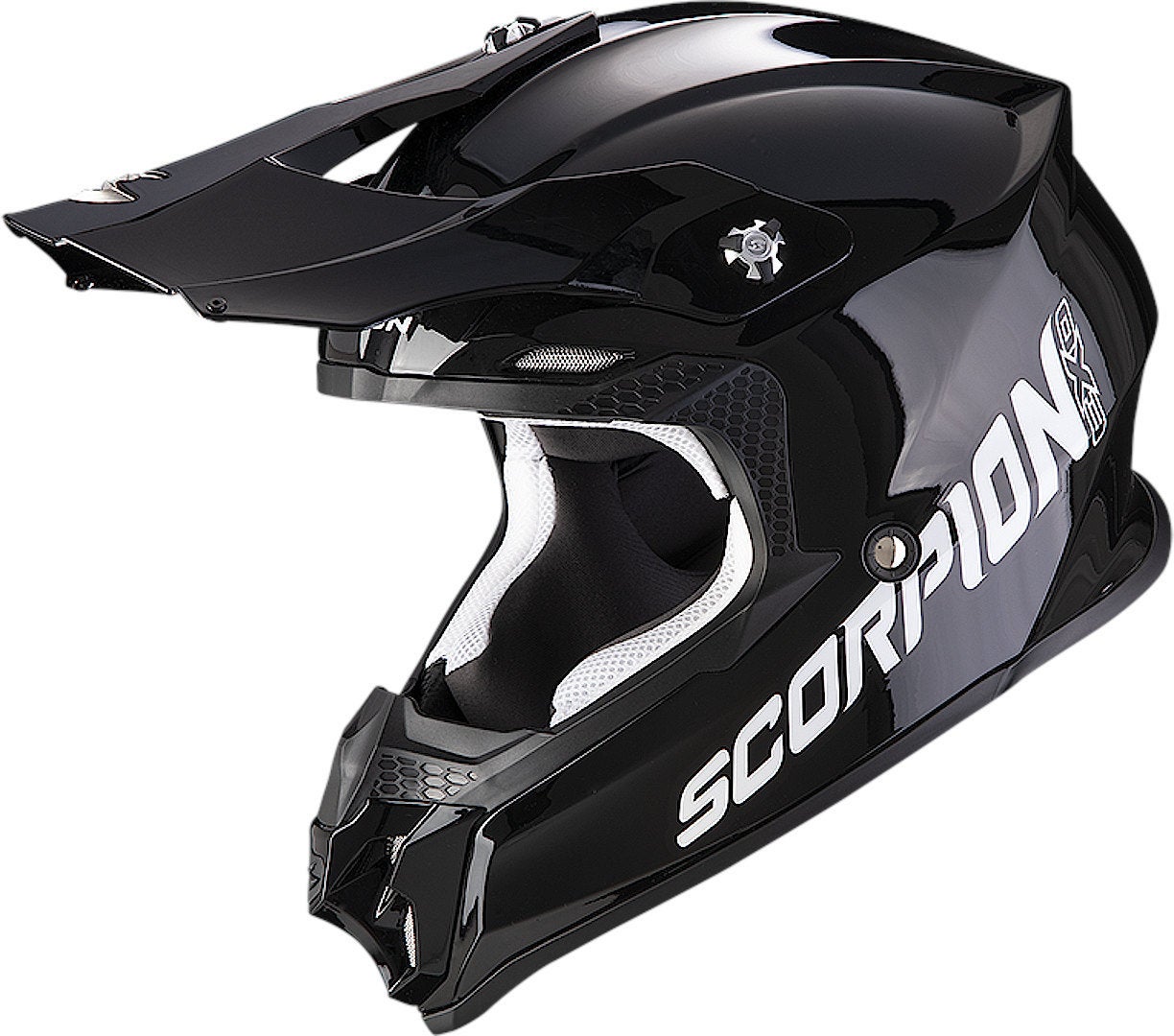 Scorpion VX-16 Evo Air Solid Casco Motocross nero XL (61/62) Figura 1