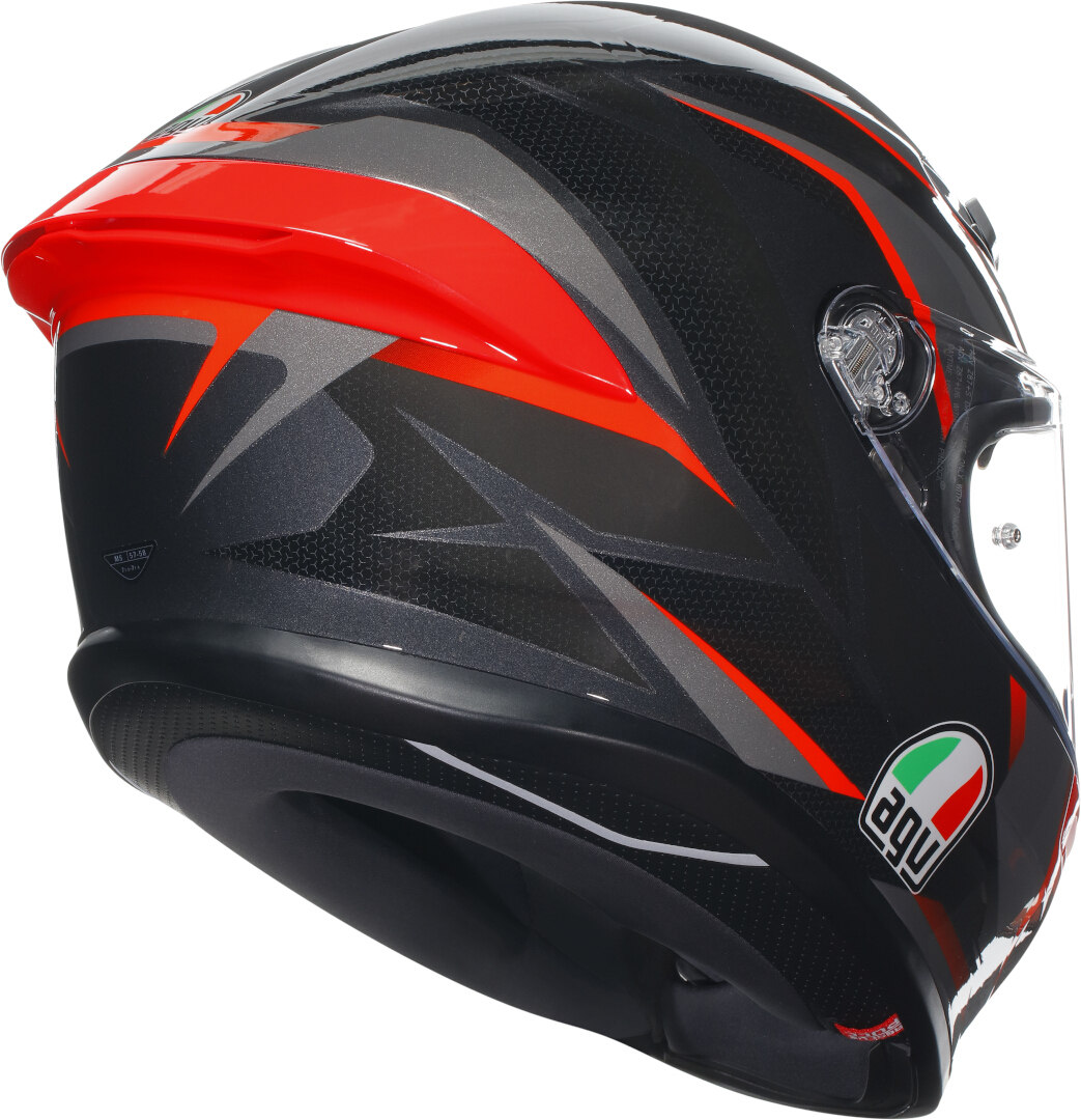 AGV K6 S Karve 2.0 Helm schwarz/grau/rot S (55/56) Abbildung 6