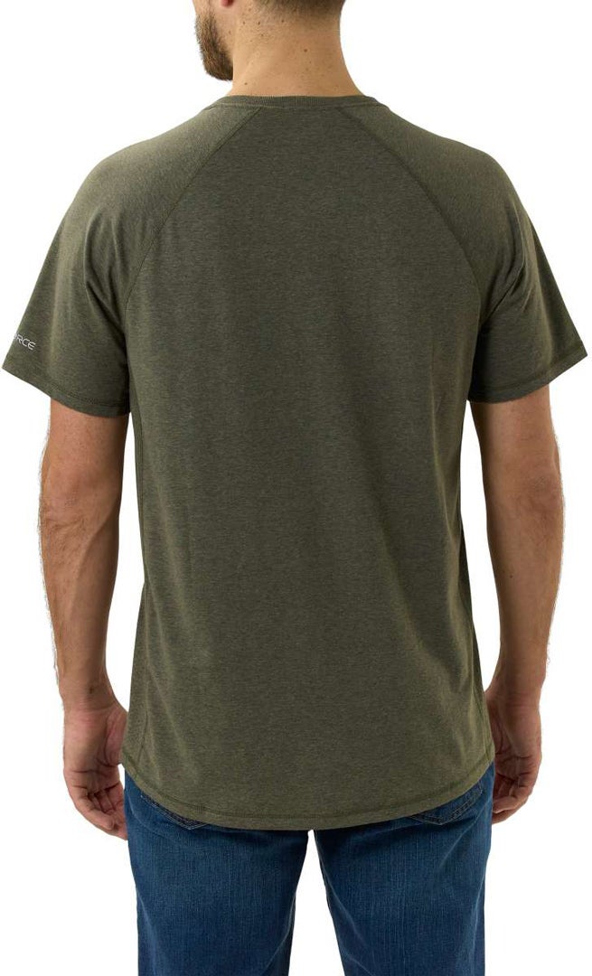 Carhartt Force Relaxed Fit Midweight Pocket Triko olive M Obrázek 3