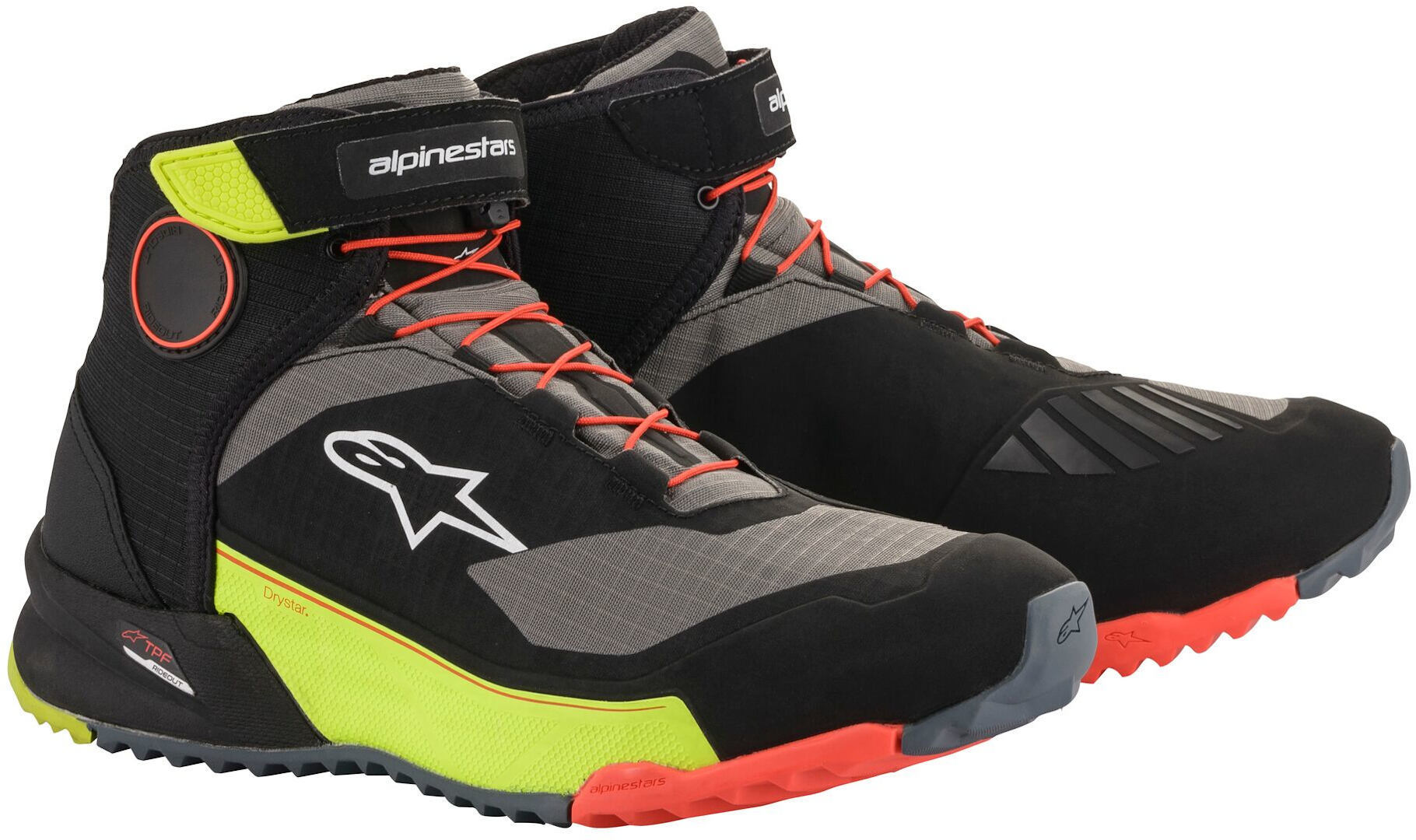 Alpinestars CR-X Drystar Pantofi de motocicletă negru/galben/roșu 6 (38) Figura 1