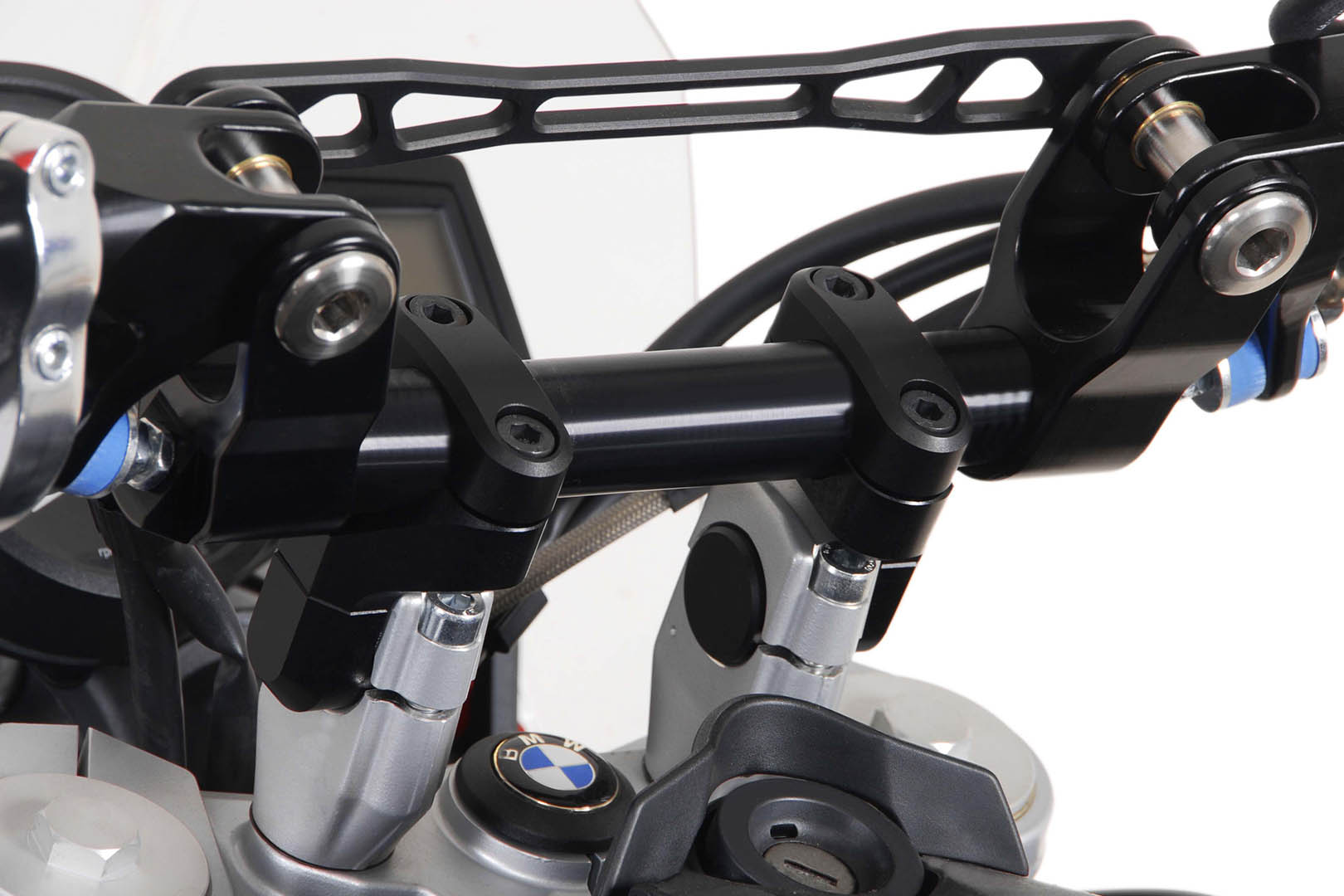 Spatele ghidon SW-Motech Vario pentru ghidon Ø 28 mm - Variabil sus/spate. Negru. Figura 3