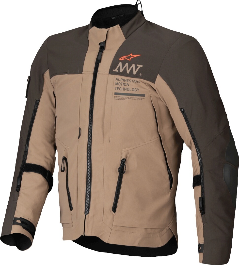 Alpinestars AMT-8 Stretch Drystar XF waterproof Motorcycle Textile Jacket dark brown/light brown L Figure 1