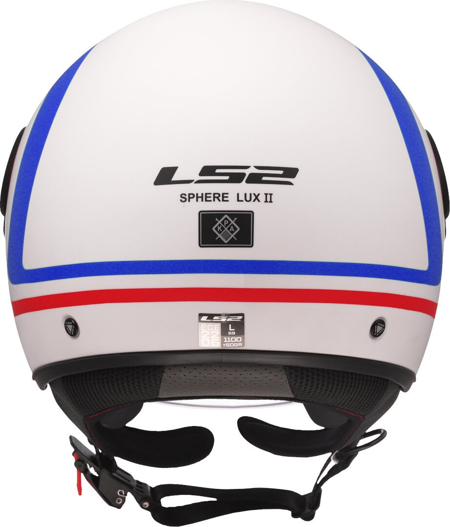 LS2 OF558 Sphere Lux II Urby Jethelm weiß/rot/blau S (55/56) Abbildung 5