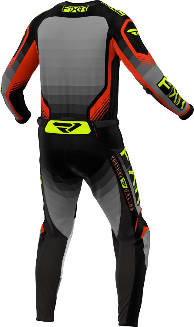 FXR Clutch Pro Hi Vis 2024 Motocross bukser sort/grå/gul 36 Figur 2