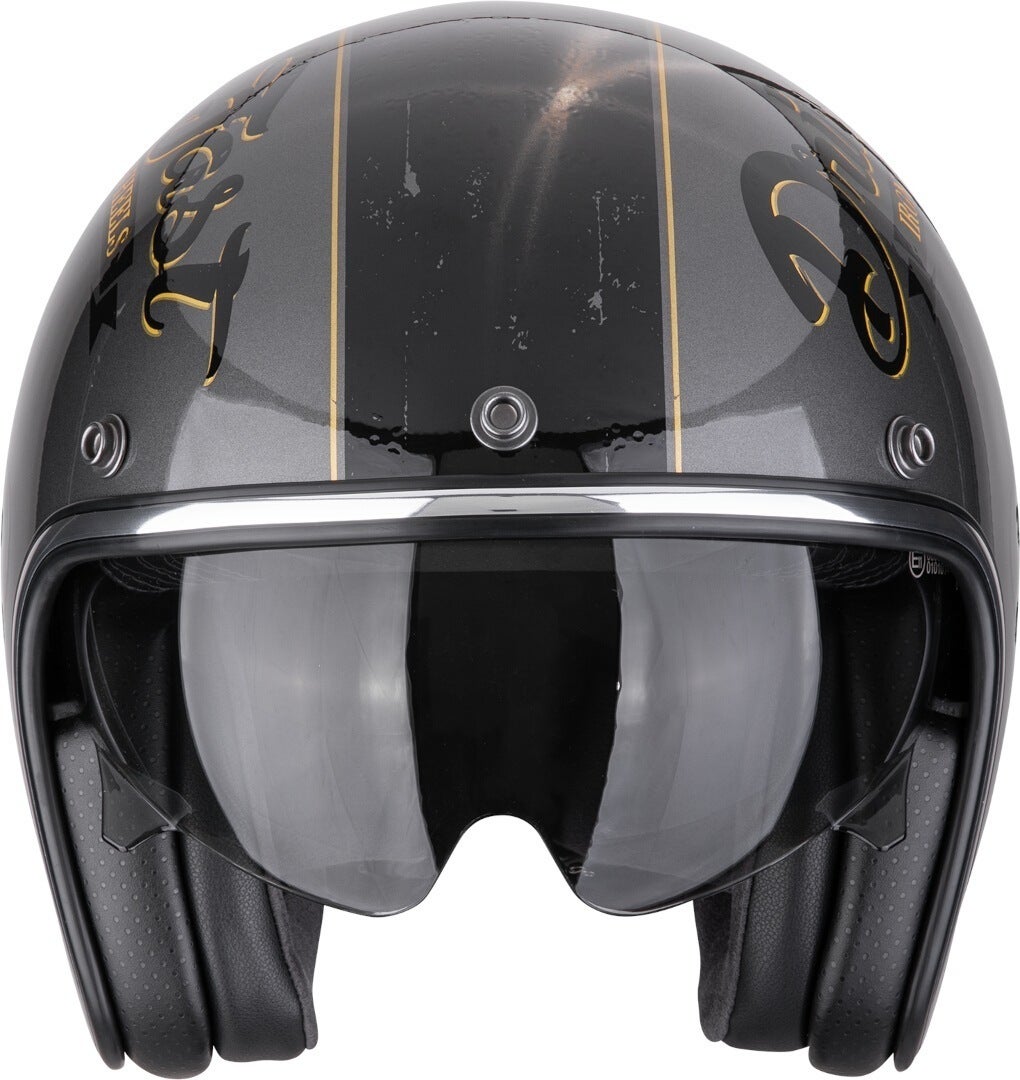 Scorpion Belfast Evo Drive Fast Jet Helm zwart/grijs/goud XXL (62/63) Figuur 4