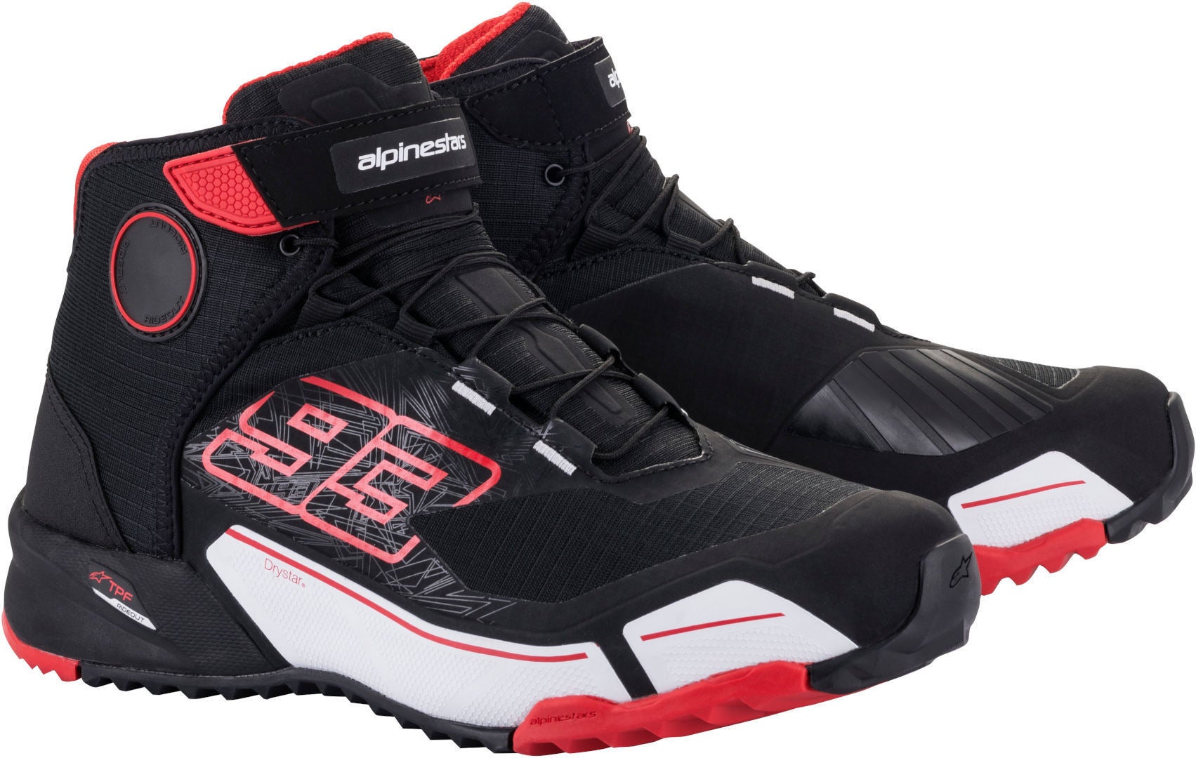 Alpinestars MM93 CR-X Drystar Motorcykel sko sort/rød/hvid 7,5 (40) Figur 1
