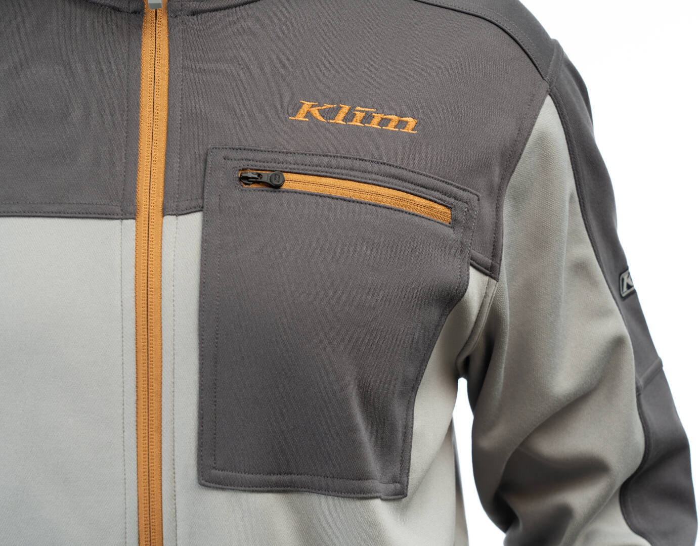 Klim Glacier Fleece Jacke dunkelgrau/hellgrau L Abbildung 2