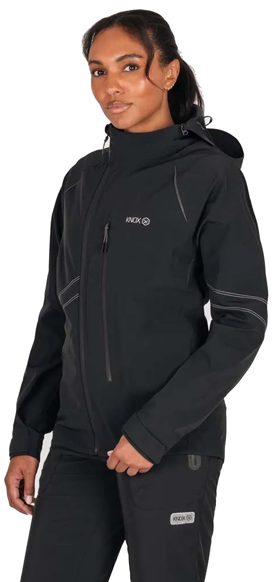 Knox Impass Damen Motorrad Regenjacke schwarz XL Abbildung 2