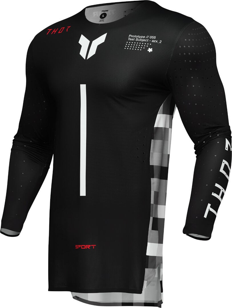 Thor Sportmode Riot Motocross trøje sort/grå/hvid XXL Figur 1