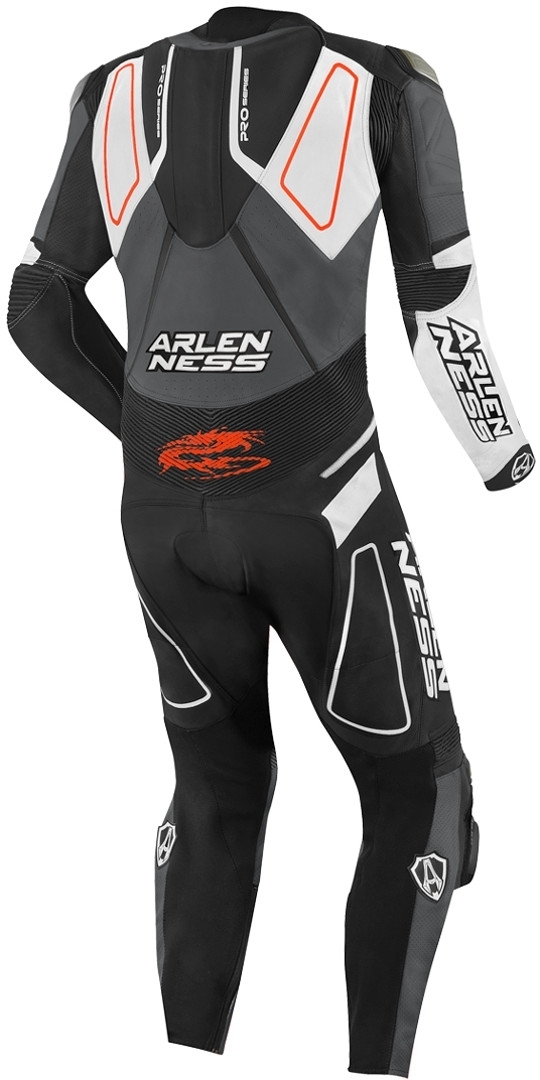 Arlen Ness Conquest One Piece Motorcycle Leather Suit black/black/white 52 Figure 2