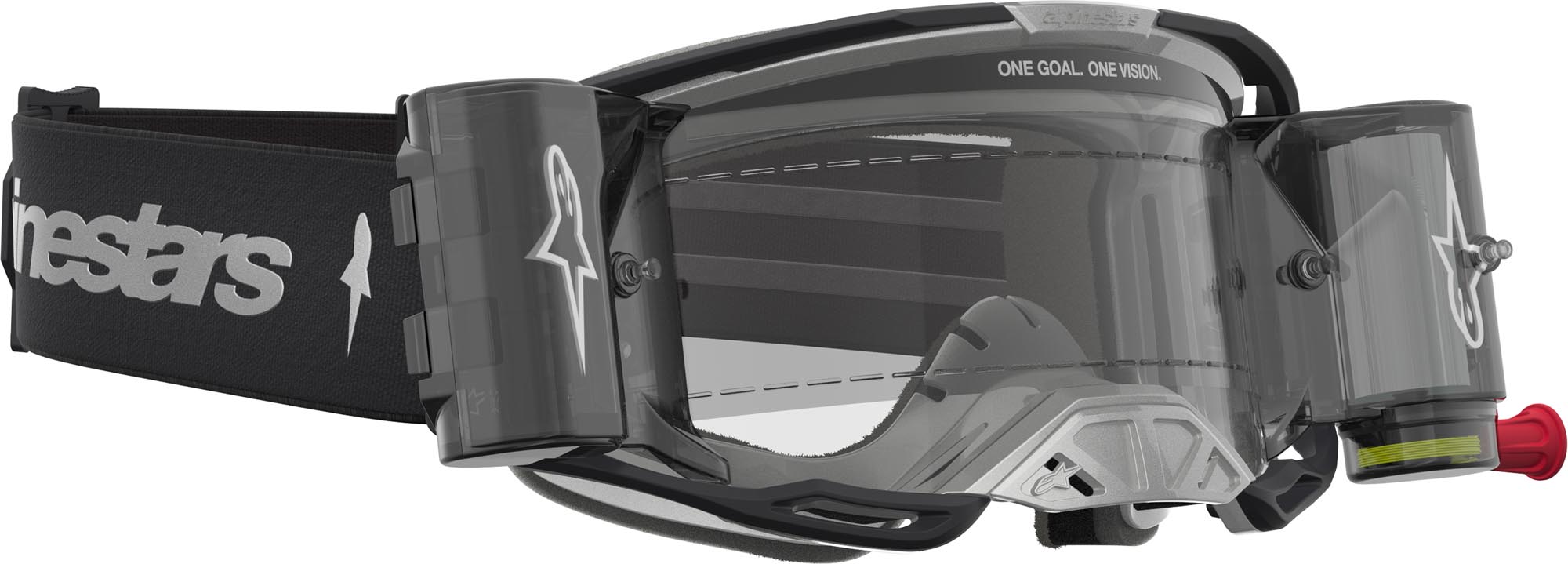 Alpinestars Vision 8 Amber Roll-Off Gafas de motocross negro/plata Figura 3